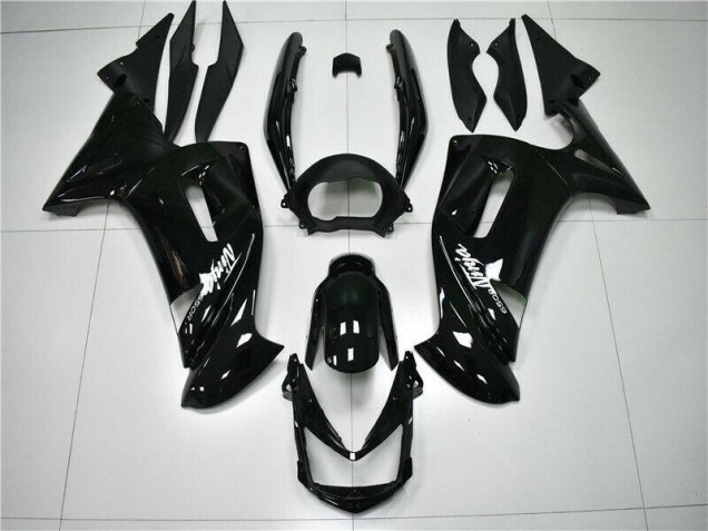 Brillante Negro Carenado Moto Kawasaki EX650 2006-2008 Brillante Negro Carenado Moto Kawasaki EX650 2006-2008