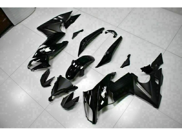 Brillante Negro Carenado Moto Kawasaki EX650 2009-2011 Brillante Negro Carenado Moto Kawasaki EX650 2009-2011