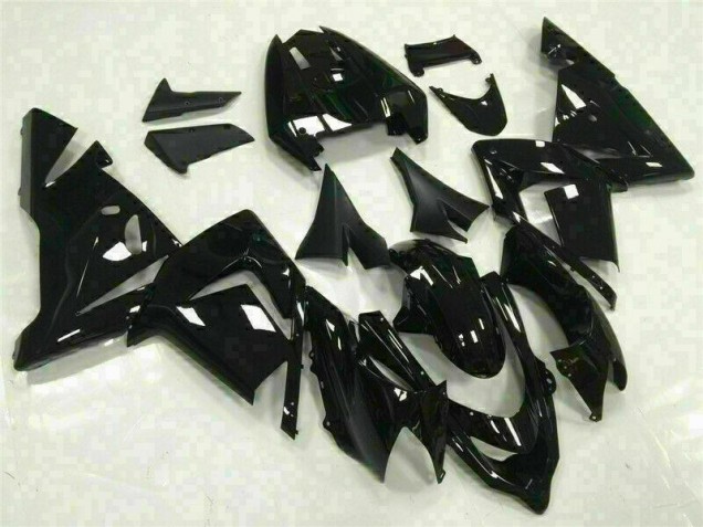 Brillante Negro Carenado Moto Kawasaki ZX10R 2003-2005 Brillante Negro Carenado Moto Kawasaki ZX10R 2003-2005