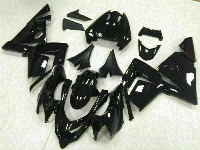 Brillante Negro Carenado Moto Kawasaki ZX10R 2003-2005 Brillante Negro Carenado Moto Kawasaki ZX10R 2003-2005
