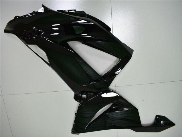 Brillante Negro Carenado Moto Kawasaki ZX6R 2013-2018 Brillante Negro Carenado Moto Kawasaki ZX6R 2013-2018