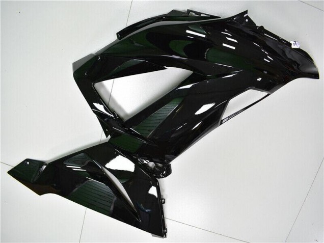 Brillante Negro Carenado Moto Kawasaki ZX6R 2013-2018 Brillante Negro Carenado Moto Kawasaki ZX6R 2013-2018