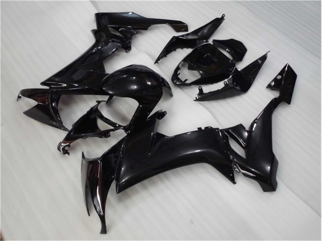 Brillante Negro Carrocería Motocicletas Kawasaki ZX10R 2008-2010 Brillante Negro Carrocería Motocicletas Kawasaki ZX10R 2008-2010