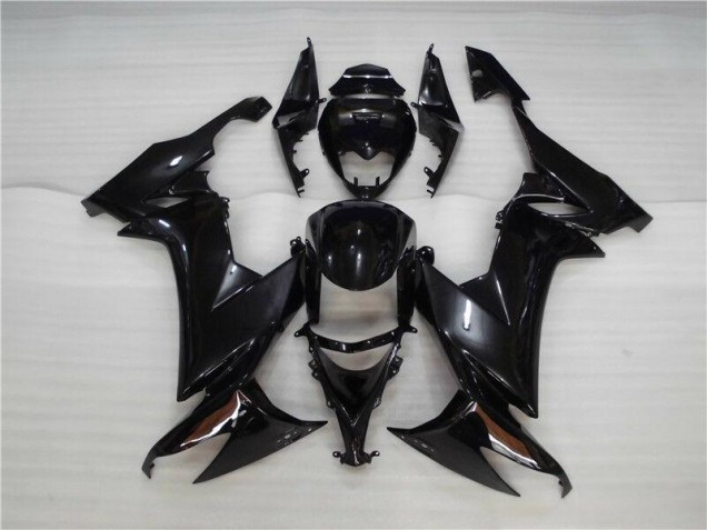 Brillante Negro Carrocería Motocicletas Kawasaki ZX10R 2008-2010 Brillante Negro Carrocería Motocicletas Kawasaki ZX10R 2008-2010
