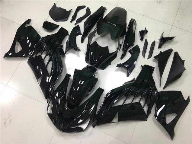 Brillante Negro Carrocería Motocicletas Kawasaki ZX14R ZZR 1400 2012-2021 Brillante Negro Carrocería Motocicletas Kawasaki ZX14R ZZR 1400 2012-2021