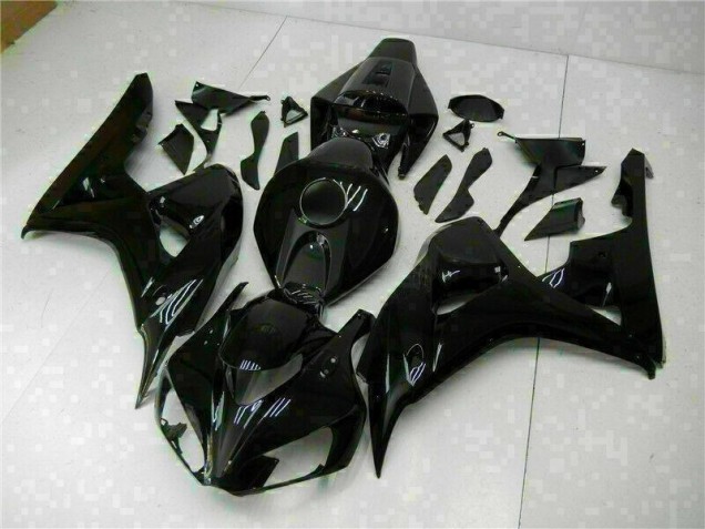 Brillante Negro Kit Completo Carenado Moto Honda CBR 1000 RR 2006-2007 Brillante Negro Kit Completo Carenado Moto Honda CBR 1000 RR 2006-2007