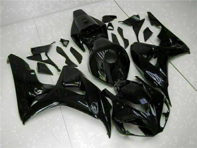 Brillante Negro Kit Completo Carenado Moto Honda CBR 1000 RR 2006-2007 Brillante Negro Kit Completo Carenado Moto Honda CBR 1000 RR 2006-2007