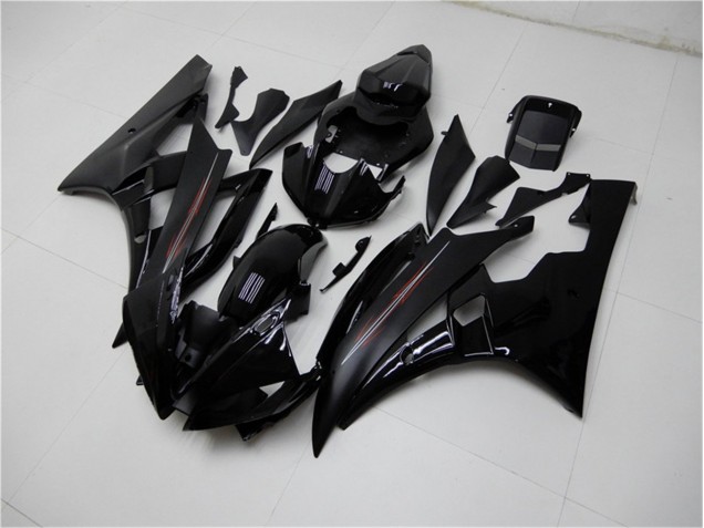 Brillante Negro Mate Carenado Moto Yamaha R6 2006-2007