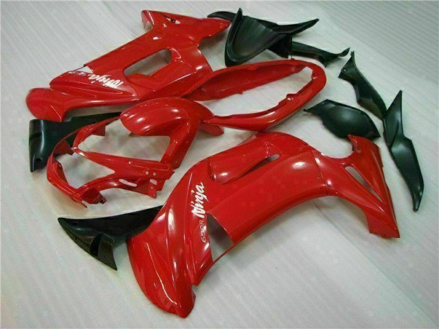 Brillante Rojo Carenado Moto Kawasaki EX650 2006-2008 Brillante Rojo Carenado Moto Kawasaki EX650 2006-2008
