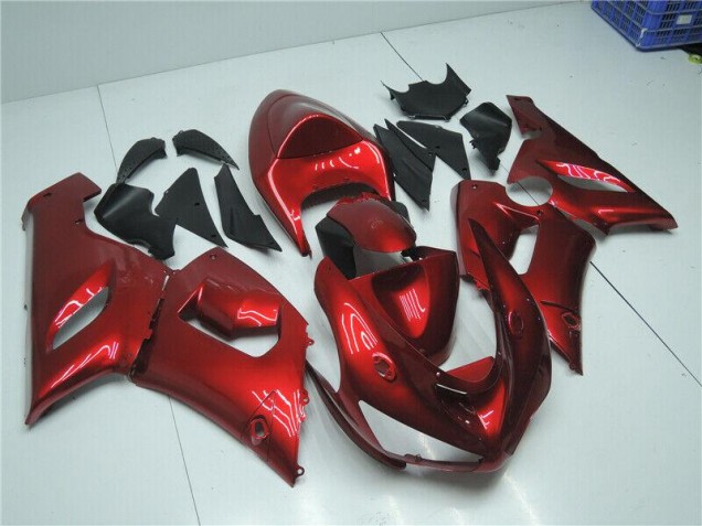 Caramelo Rojo Carenado Moto Kawasaki ZX6R 2005-2006 Caramelo Rojo Carenado Moto Kawasaki ZX6R 2005-2006