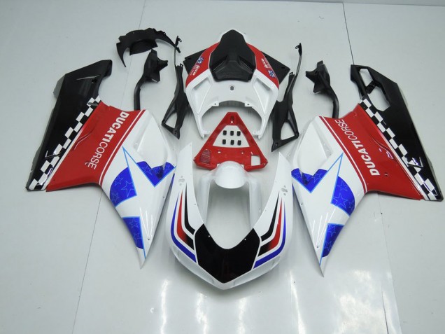 Estrella ABS Carenado Motocicleta Ducati 848 1098 1198 2007-2014 Estrella ABS Carenado Motocicleta Ducati 848 1098 1198 2007-2014