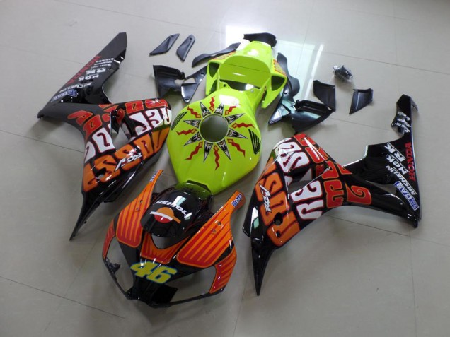 Fluro Rossi Carenado Moto Honda CBR 1000 RR 2006-2007 Fluro Rossi Carenado Moto Honda CBR 1000 RR 2006-2007