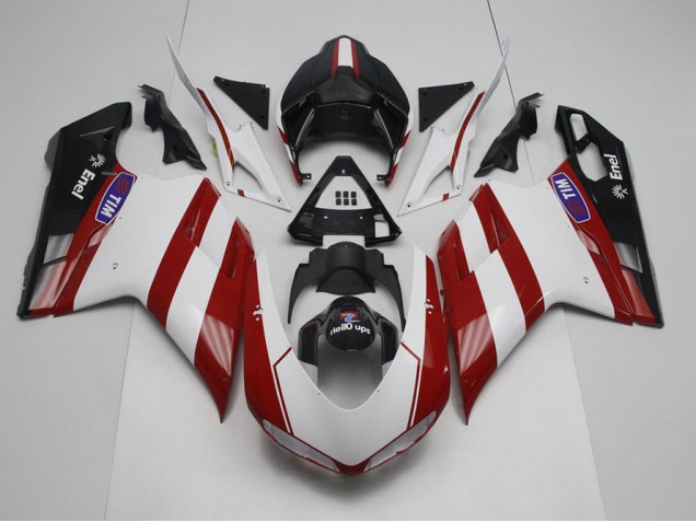 Generali con No Logo Carenado Moto Ducati 848 1098 1198 2007-2014 Generali con No Logo Carenado Moto Ducati 848 1098 1198 2007-2014