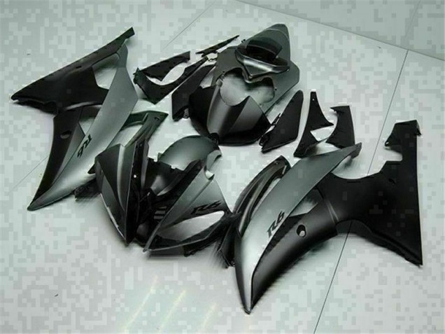 Gris Negro ABS Carenado Motocicleta Yamaha R6 2008-2016 Gris Negro ABS Carenado Motocicleta Yamaha R6 2008-2016