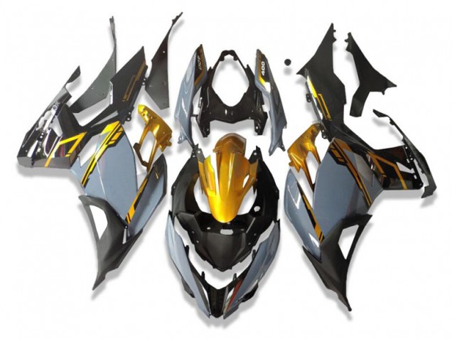 Gris Negro Carenado Moto Kawasaki EX400 2018-2023 Gris Negro Carenado Moto Kawasaki EX400 2018-2023