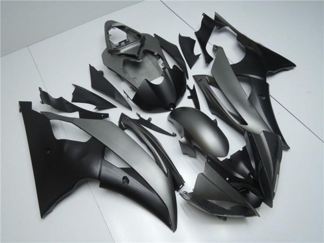 Gris Negro Inyección Kit Carenado Moto Yamaha R6 2008-2016