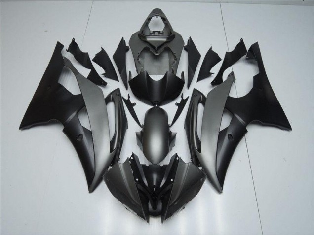 Gris Negro Inyección Kit Carenado Moto Yamaha R6 2008-2016