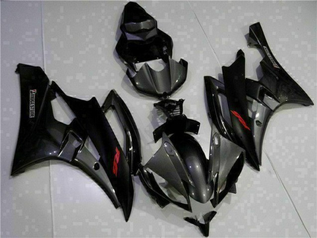 Gris Negro Kits Completo Carenado Moto Yamaha R6 2006-2007 Gris Negro Kits Completo Carenado Moto Yamaha R6 2006-2007