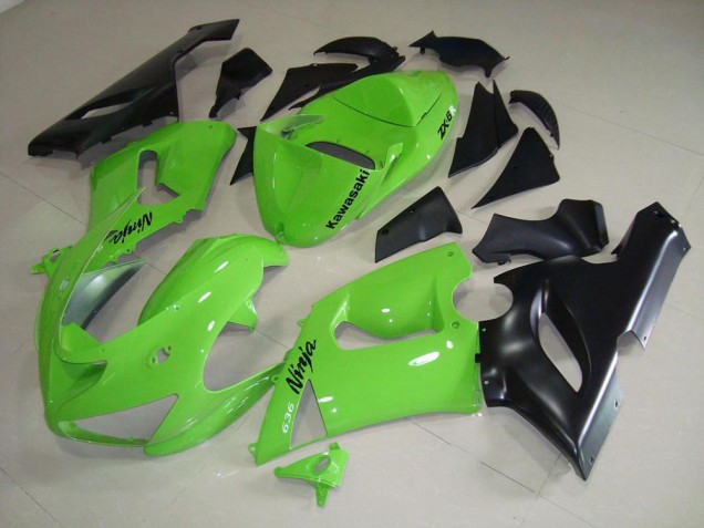 Lime Verde Carenado Moto Kawasaki ZX6R 2005-2006 Lime Verde Carenado Moto Kawasaki ZX6R 2005-2006
