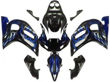 Llama azul negra Carenado Moto Yamaha R6 1998-2002