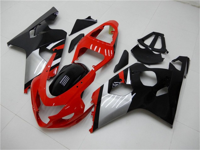 Carenados Moto Suzuki GSXR 600/750 2004-2005 - Rojo Plata Negro