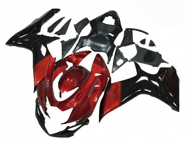 Carenado Moto Suzuki GSXR 600/750 2011-2024 - Rojo Negro Brillante
