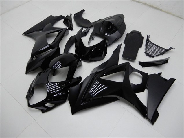 Carenados Moto Suzuki GSXR 1000 2007-2008 - Negro Brillante Negro Mate No Calcomanía