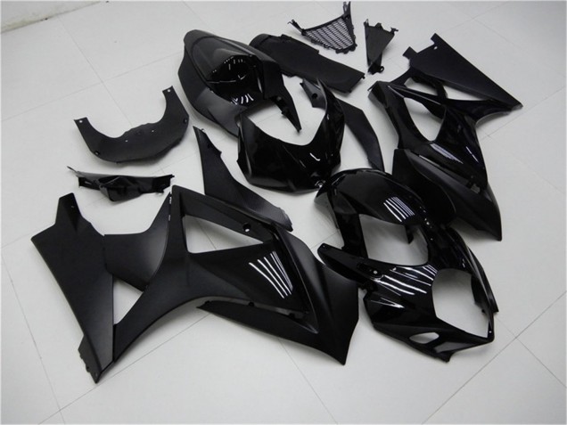Carenados Moto Suzuki GSXR 1000 2007-2008 - Negro Brillante Negro Mate No Calcomanía