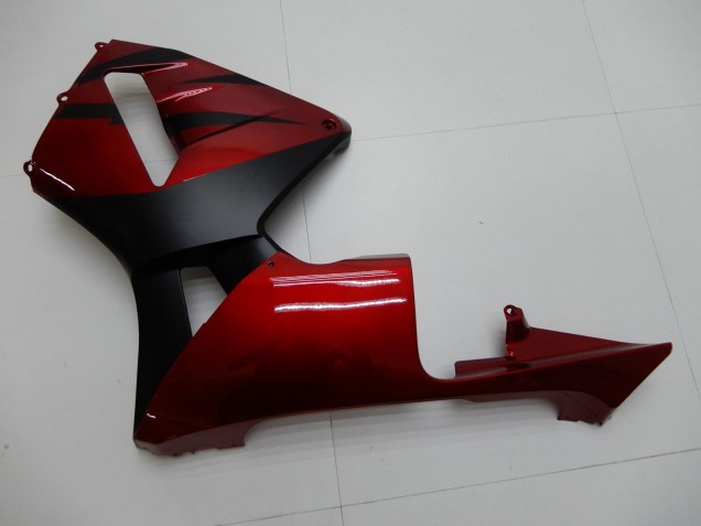 Carenados Moto Honda CBR600RR 2003-2004 - Rojo Negro Mate Raya