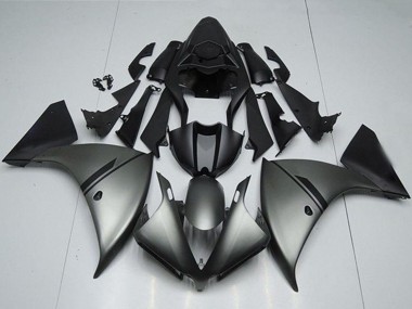Carenados Moto Yamaha YZF R1 2012-2014 - Gris Mate Negro Mate