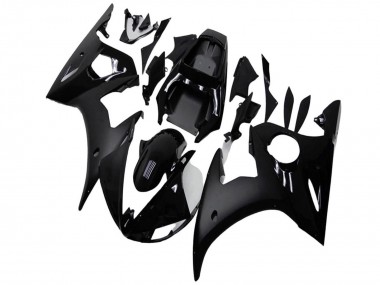 Carenados Moto Yamaha YZF R6 2003-2004 - Negro Brillante Negro Mate