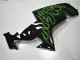 Carenados Moto Kawasaki ZX10R 2006-2007 - Negro Brillante Verde Llama