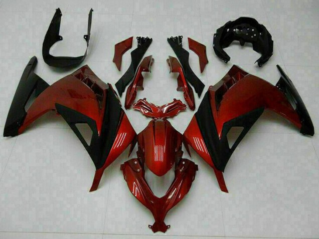 Carenados Moto Kawasaki Ninja 300 EX300R 2013-2024 - Rojo Negro