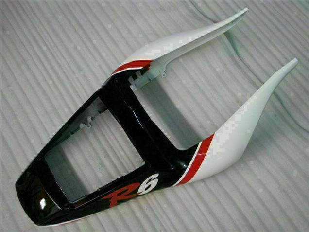 Carenado Moto Yamaha YZF R6 1998-2002 - Blanco Rojo Negro Brillante