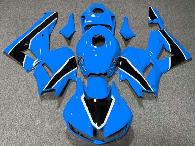 Carenados Moto Honda CBR600RR 2013-2023 - Azul Claro Blanco Negro Brillante