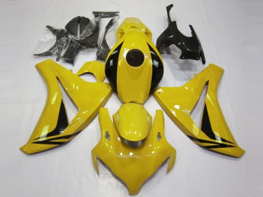 Carenados Moto Honda CBR1000RR 2008-2011 - Amarillo Negro Brillante OEM Estilo