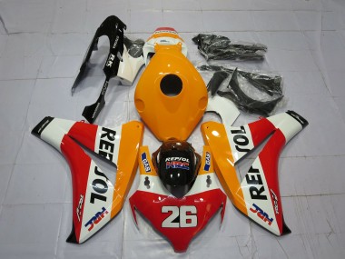 Carenados Moto Honda CBR1000RR 2008-2011 - Naranja Blanco Rojo Negro Brillante Repsol 26