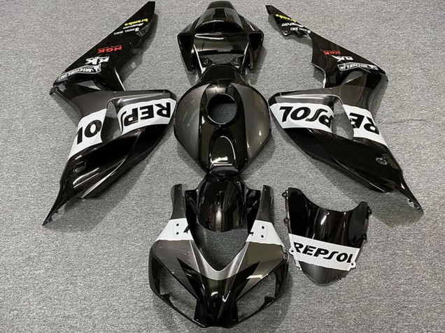 Carenados Moto Honda CBR1000RR 2006-2007 - Gris Blanco Negro Brillante Repsol
