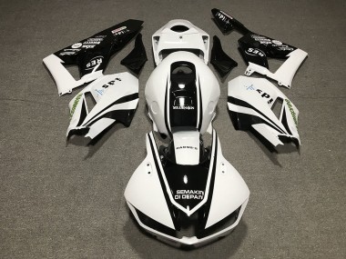 Carenados Moto Honda CBR600RR 2013-2026 - Blanco Negro Brillante