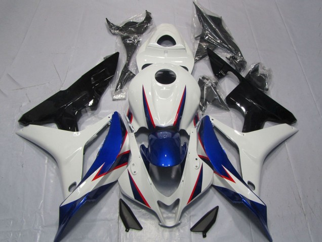 Carenados Moto Honda CBR600RR 2007-2008 - Blanco Azul Negro Brillante OEM Estilo