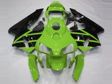 Kits Carenado Moto Honda CBR600RR 2003-2004 - Verde Negro Brillante