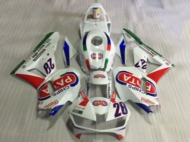 Carenados Moto Honda CBR600RR 2013-2026 - Blanco Rojo Azul Pata 28