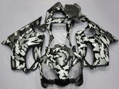 Carenados Moto Honda CBR600 F4i 2001-2003 - Blanco Gris Negro Camouflage
