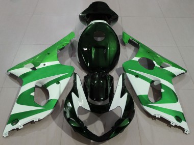 Carenados Moto Suzuki GSXR 1000 2000-2002 - Verde Blanco Negro