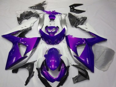 Carenados Moto Suzuki GSXR 1000 2009-2016 - Púrpura Blanco
