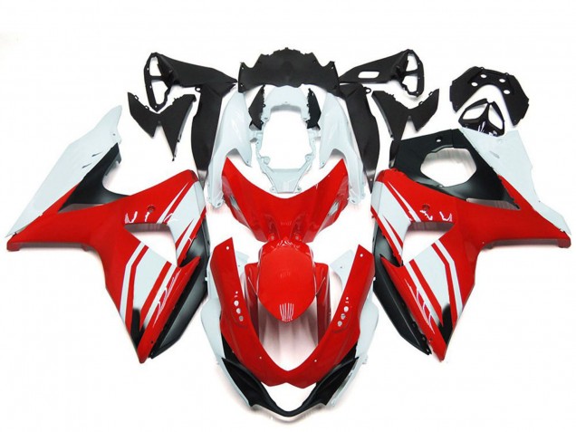 Carenados Moto Suzuki GSXR 1000 2009-2016 - Blanco Rojo Negro