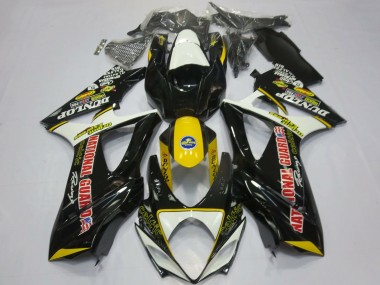 Carenados Moto Suzuki GSXR 1000 2007-2008 - Blanco Amarillo Rojo Negro Dunlop