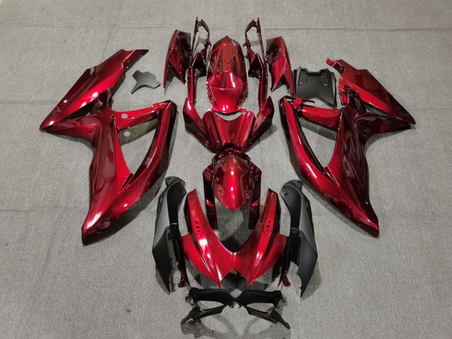 Carenados Moto Suzuki GSXR 600 / GSXR 750 2008-2010 - Rojo Caramelo Negro
