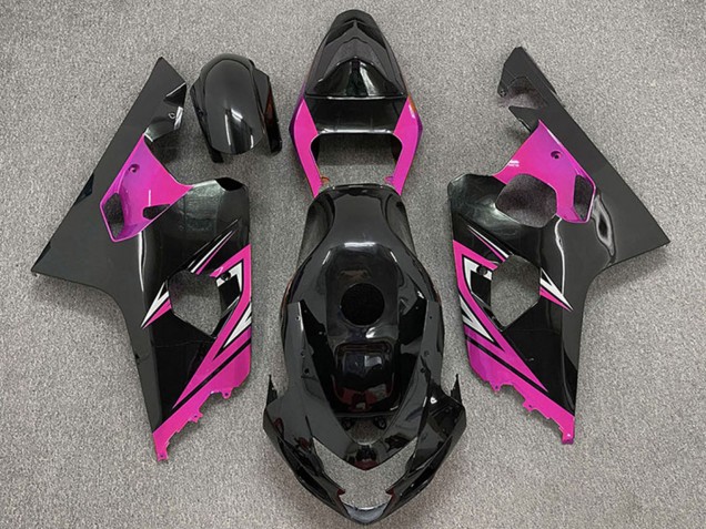 Carenados Moto Suzuki GSXR 600 / GSXR 750 2004-2005 - Negro Brillante Rosa