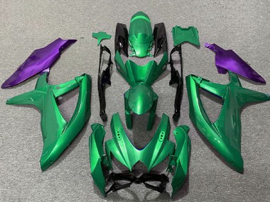 Carenados Moto Suzuki GSXR 600 / GSXR 750 2008-2010 - Verde Púrpura